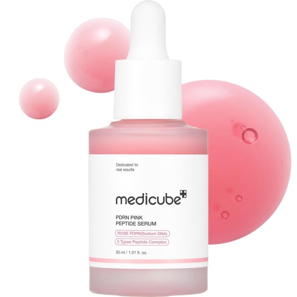 سيروم Medicube الوردي PDRN لتفتيح البشرة ومكافحة التجاعيد