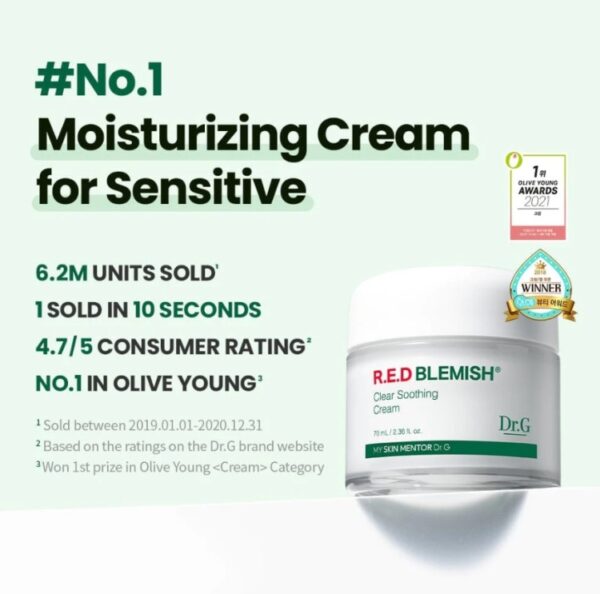 Dr.G - R.E.D Blemish Clear Soothing Cream - Image 7