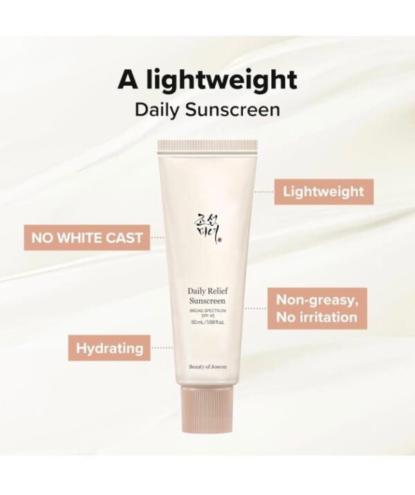 Daily Relief Sunscreen SPF 40 – واقي شمسي يومي خفيف للبشرة الحساسة - Image 5