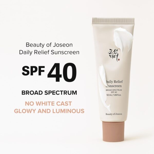 Daily Relief Sunscreen SPF 40 – واقي شمسي يومي خفيف للبشرة الحساسة - Image 4