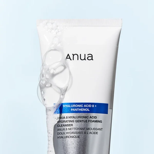 ANUA – 8 Hyaluronic Acid Hydrating Gentle Foaming Cleanser | غسول رغوي لطيف بتركيبة 8 أنواع من الهيالورونيك – 150مل - Image 2