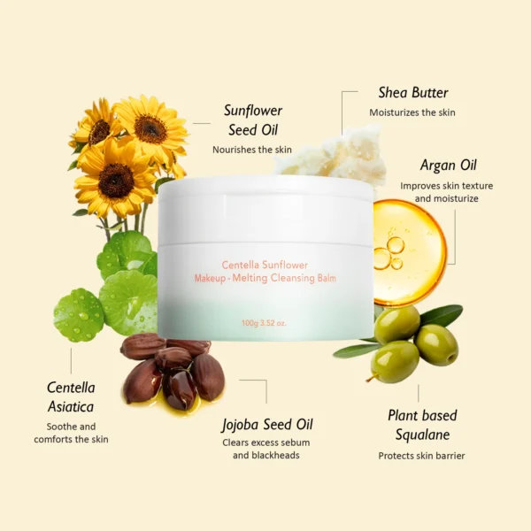 CENTELLA – Sunflower Makeup-Melting Cleansing Balm | بلسم مزيل للمكياج بخلاصة دوار الشمس - Image 2