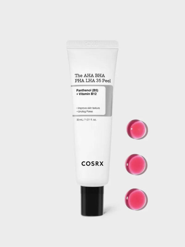 COSRX The AHA BHA PHA LHA 35 Peel | مقشر الأحماض المتعددة 35% من كوزركس – 30 مل