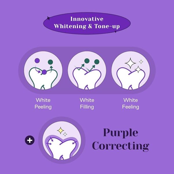 Whitening Toothpaste – Purple Tone-Up Effect - Image 3