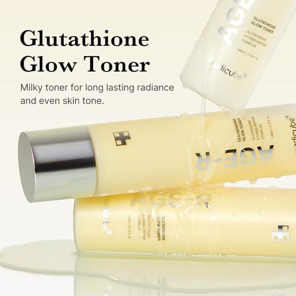 MEDICUBE – AGE-R Glutathione Glow Toner 140ml - Image 3