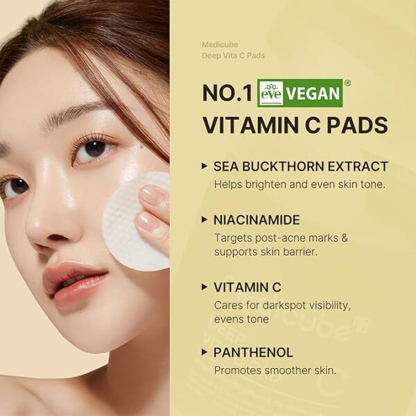 MEDICUBE – Deep Vita C Pad (Vitamin Dark Spot Pad) - Image 6