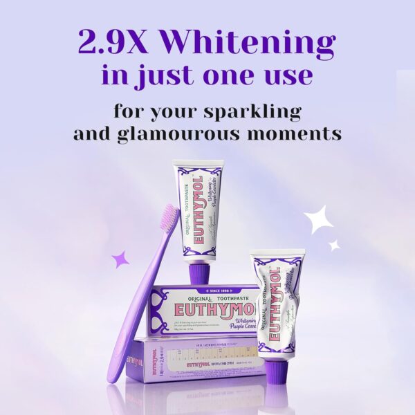 Whitening Toothpaste – Purple Tone-Up Effect - Image 5