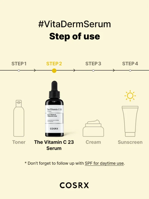 COSRX Vitamin C 23 Serum | سيروم فيتامين سي المركز 23% من كوزركس – 20 مل - Image 5