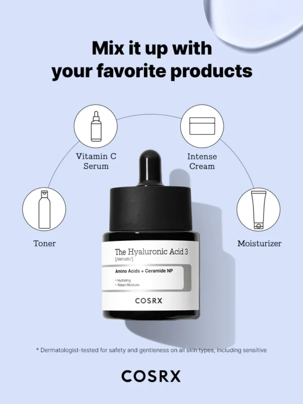COSRX The Hyaluronic Acid 3 Serum – سيروم حمض الهيالورونيك 3 | 20ml - Image 9