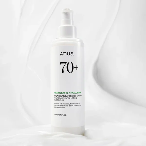 لوشن ANUA Heartleaf 70 اليومي لترطيب عميق وتهدئة البشرة الحساسة – 200مل