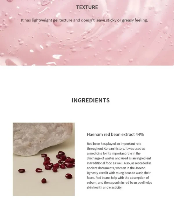 Beauty of Joseon – Red Bean Water Gel - Image 5