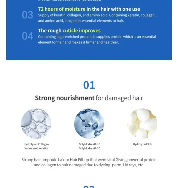Lador – Perfect Hair Fill-Up Ampoule Set (13ml × 4) - Image 9