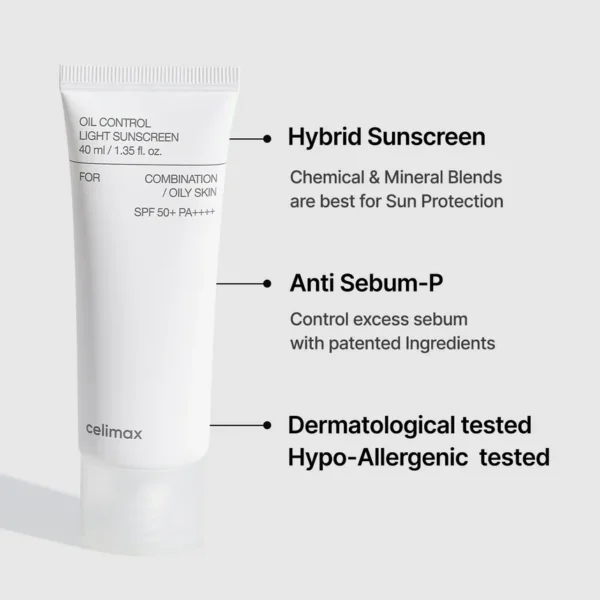 Oil Control Light Sunscreen SPF50+ PA++++ - Image 4