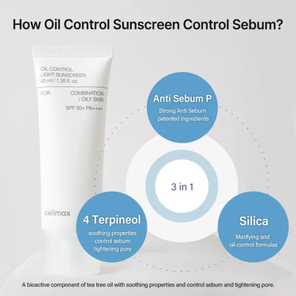 Oil Control Light Sunscreen SPF50+ PA++++ - Image 3
