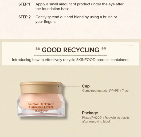 Salmon Dark Circle Concealer Cream - Image 6