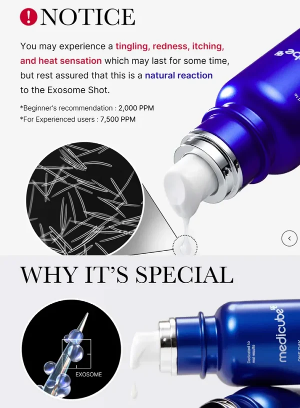 MEDICUBE One Day Exosome Shot Pore Ampoule 25000 - Image 5
