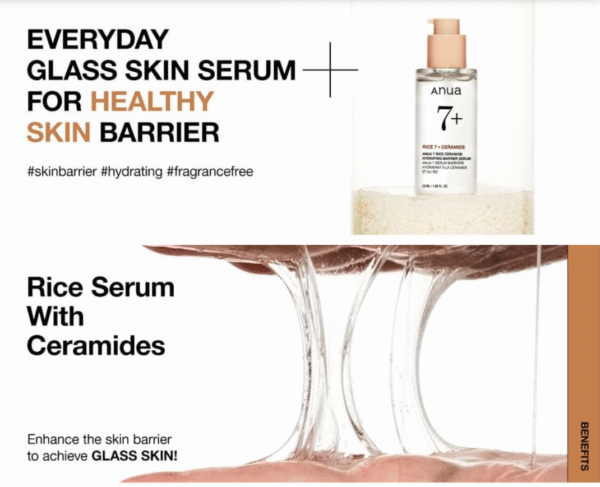 ANUA - 7 Rice Ceramide Hydrating Barrier Serum - Image 3