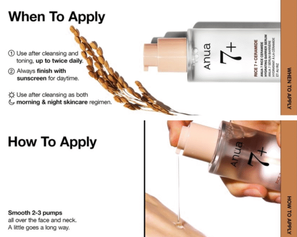 ANUA - 7 Rice Ceramide Hydrating Barrier Serum - Image 8