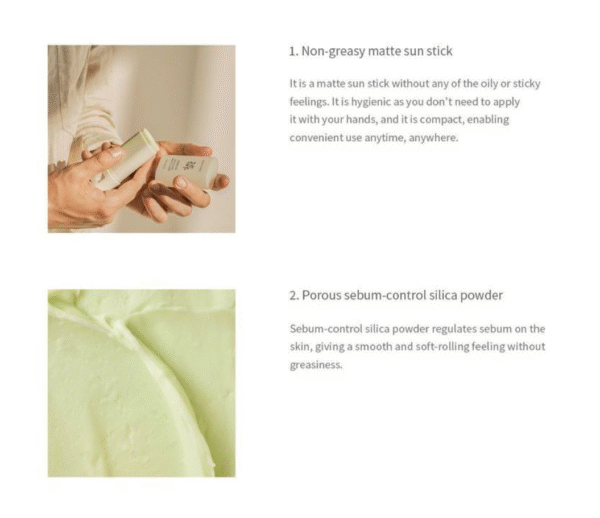 Beauty of Joseon – Matte Sun Stick Mugwort + Camelia SPF50+ PA++++ – 18g - Image 4