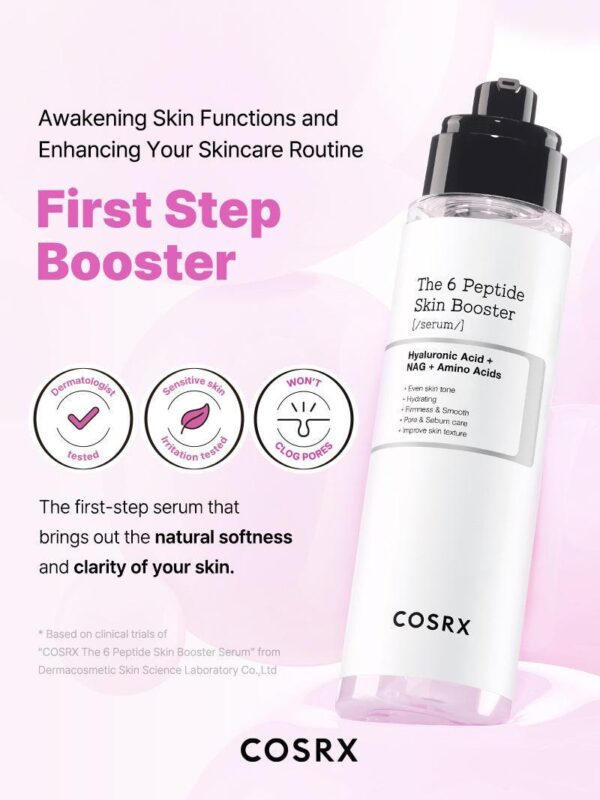 COSRX – سيروم تعزيز البشرة بـ6 أنواع من الببتيدات – The 6 Peptide Skin Booster Serum – 150 مل - Image 2