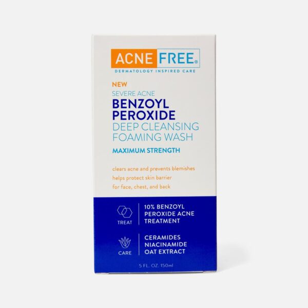 AcneFree – Severe Acne Foaming Wash with 10% Benzoyl Peroxide