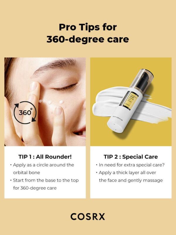 COSRX Advanced Snail Peptide Eye Cream | كريم العين بالحلزون والبيبتيد من كوزركس – 25 مل - Image 9