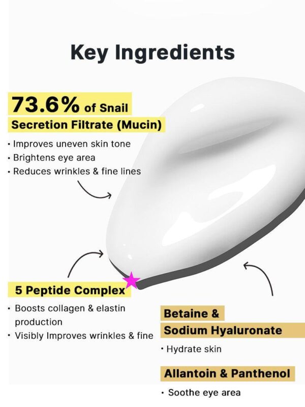 COSRX Advanced Snail Peptide Eye Cream | كريم العين بالحلزون والبيبتيد من كوزركس – 25 مل - Image 10