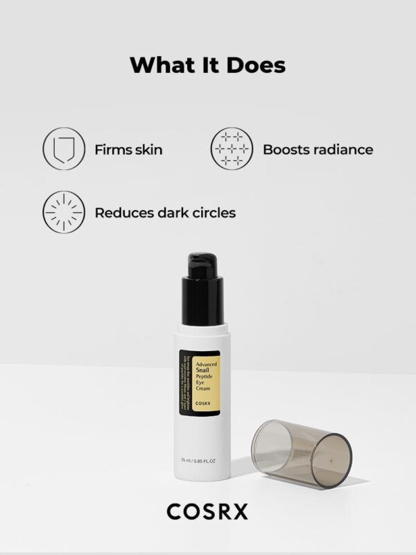 COSRX Advanced Snail Peptide Eye Cream | كريم العين بالحلزون والبيبتيد من كوزركس – 25 مل - Image 6