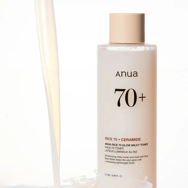 ANUA - Rice 70% Glow Milky Toner | تونر حليبي لتفتيح البشرة وترطيبها بعمق – 250مل - Image 2
