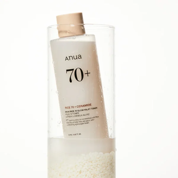 ANUA - Rice 70% Glow Milky Toner | تونر حليبي لتفتيح البشرة وترطيبها بعمق – 250مل - Image 3