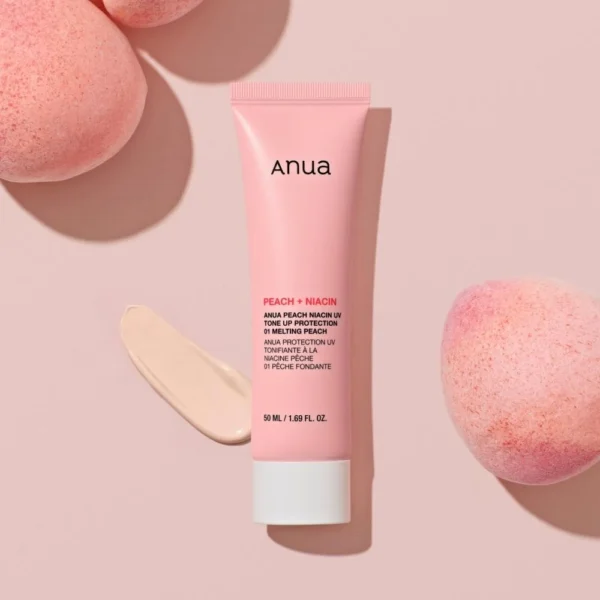 Peach Tone-Up Cream كريم تفتيح وترطيب بلمسة خوخ طبيعية مع حماية من الشمس – 3 في 1