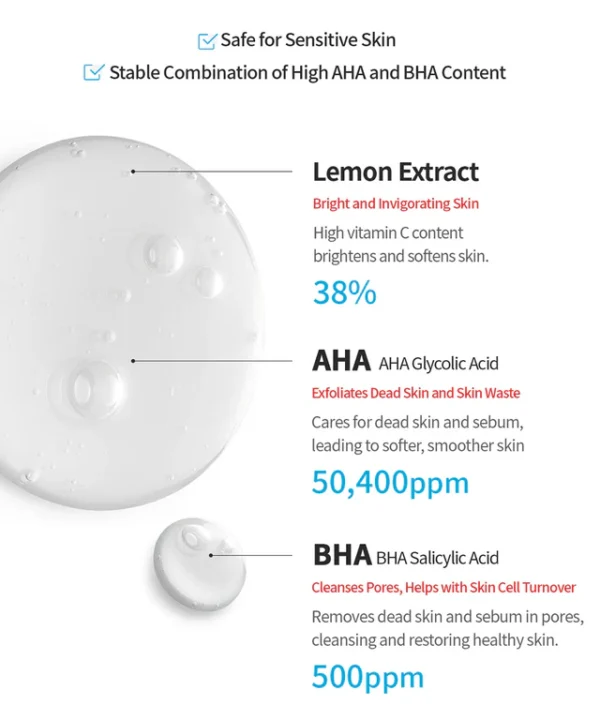 TOCOBO AHA BHA Lemon Toner – 150ml - Image 3