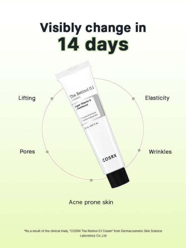 COSRX The Retinol 0.1 Cream | كريم الريتينول 0.1 من كوزركس – 20 مل - Image 4