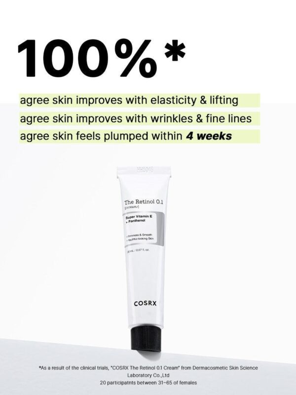 COSRX The Retinol 0.1 Cream | كريم الريتينول 0.1 من كوزركس – 20 مل - Image 9