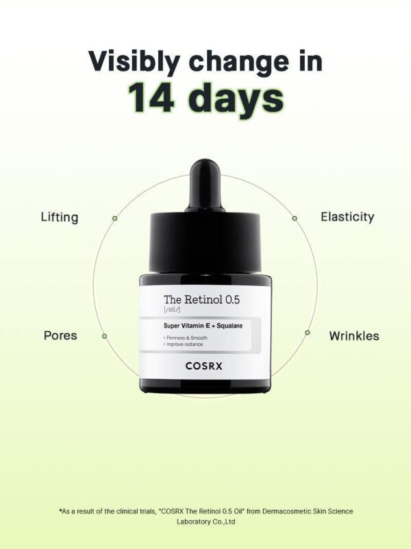 COSRX The Retinol 0.5 Oil | زيت الريتينول 0.5% من كوزركس – 20 مل - Image 3