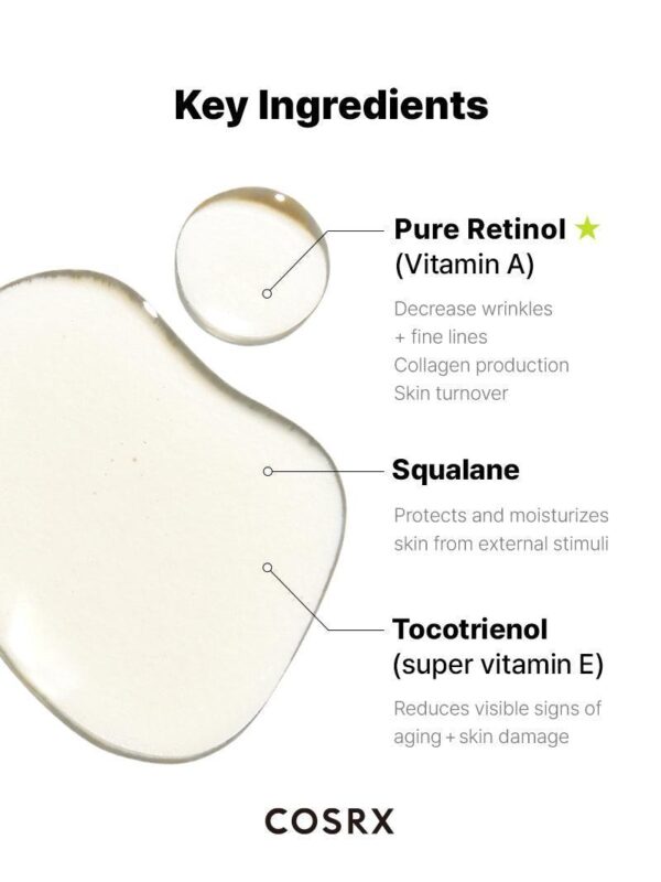 COSRX The Retinol 0.5 Oil | زيت الريتينول 0.5% من كوزركس – 20 مل - Image 8