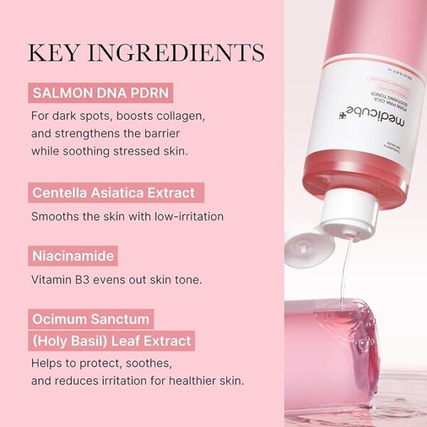 PDRN Pink Peptide Toner – تونر بيبتيد الوردي بتركيبة PDRN لتفتيح وتجديد البشرة - Image 5