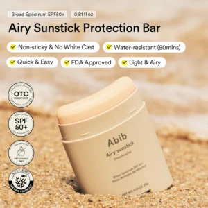 Abib Airy Sunstick Smoothing Bar – SPF50+ PA++++