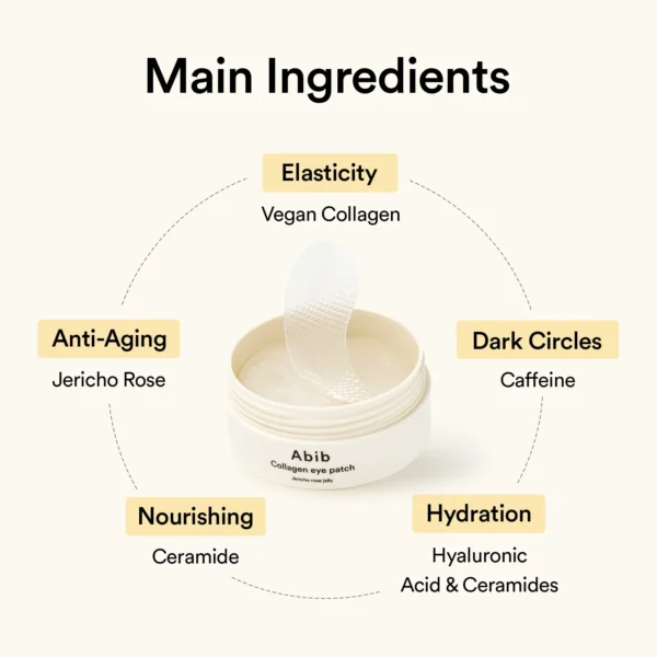 Jericho Rose Jelly Collagen Eye Patch – Vegan Under-Eye Reviver - Image 5