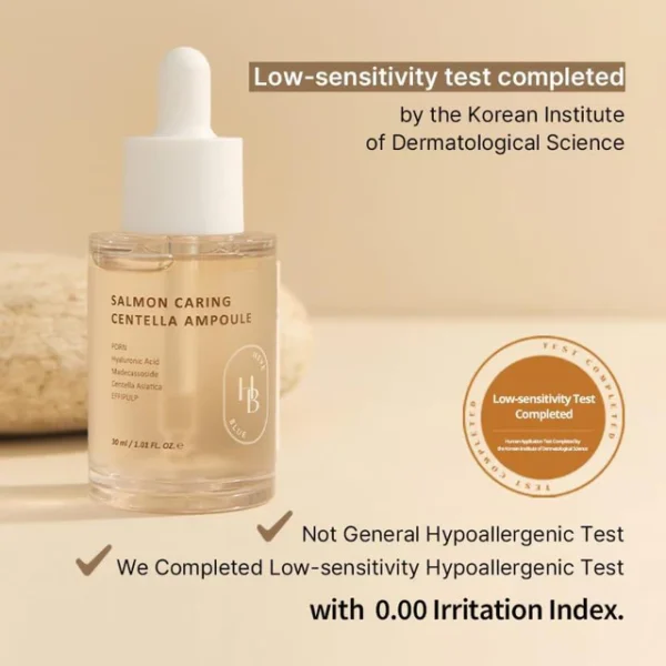 HEVEBLUE - Salmon Caring Centella Ampoule، - Image 3
