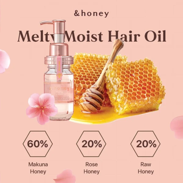 ViCREA - &honey Melty Moist Repair Hair Oil 3.0 - Image 3