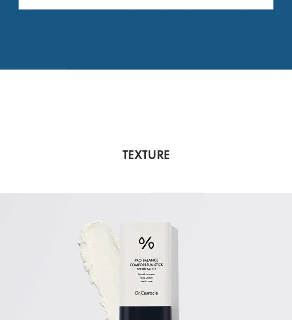 Dr. Ceuracle Pro Balance Comfort Sun Stick SPF50+ PA++++ - Image 3