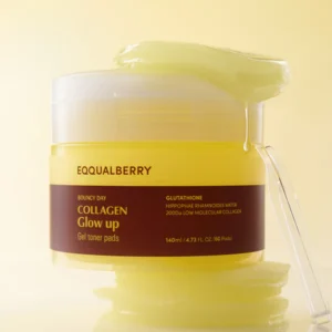 EQQUALBERRY - Collagen Glow Up Gel Toner Pads (60 Pads / 140ml)