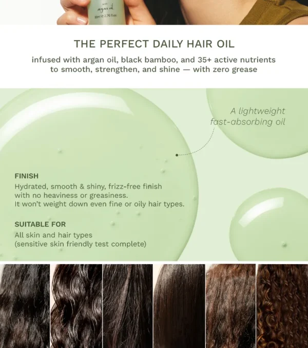 Haruharu Wonder - Black Bamboo Frizz-Free Hair Oil - Image 7