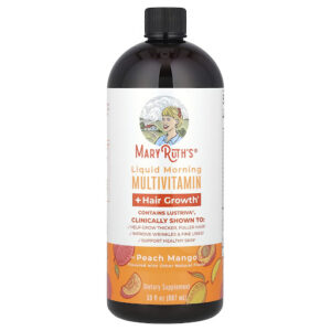 MaryRuth's – Liquid Morning Multivitamin + Hair Growth (Peach Mango)